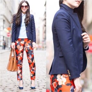 J. Crew Keating Schoolboy wool blend blazer jacket Size 2 Blue New without tag